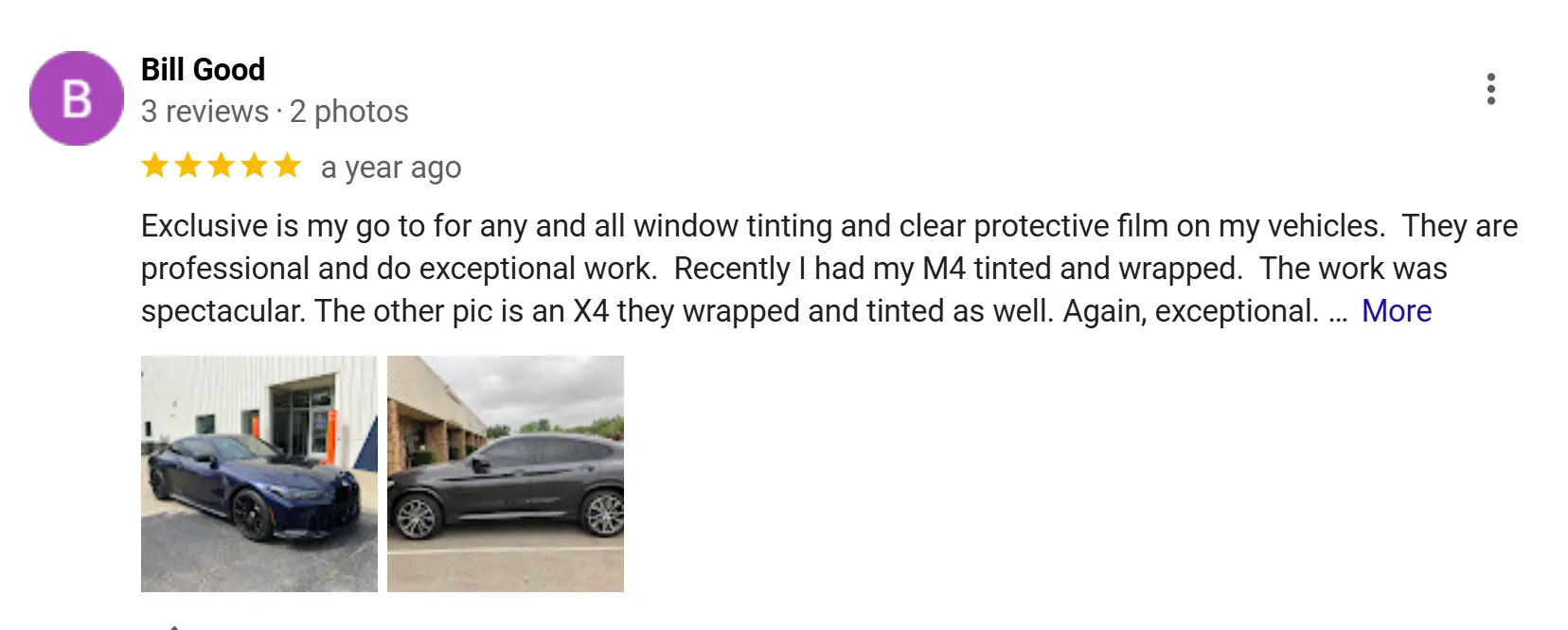 Customer review