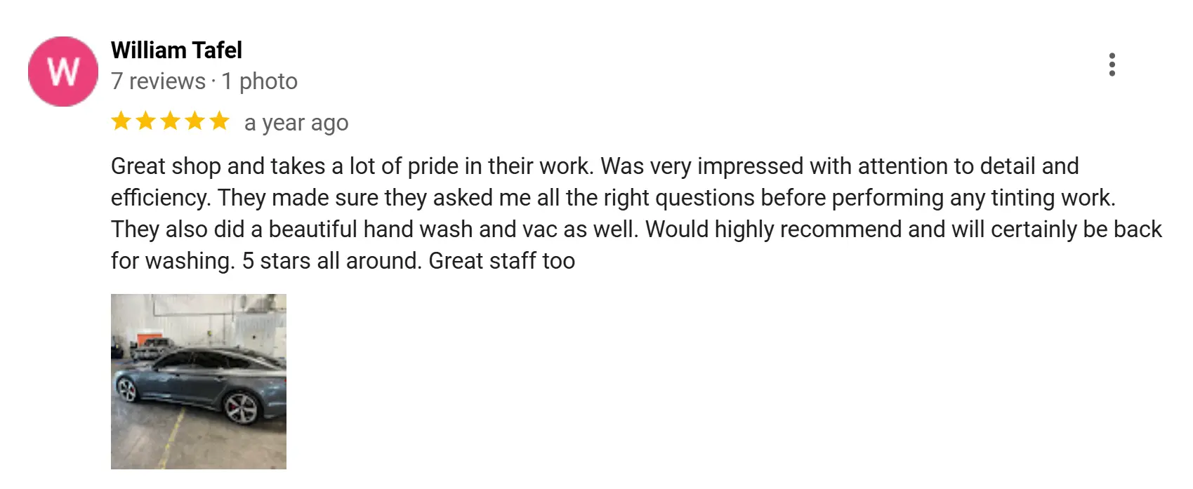 Customer review