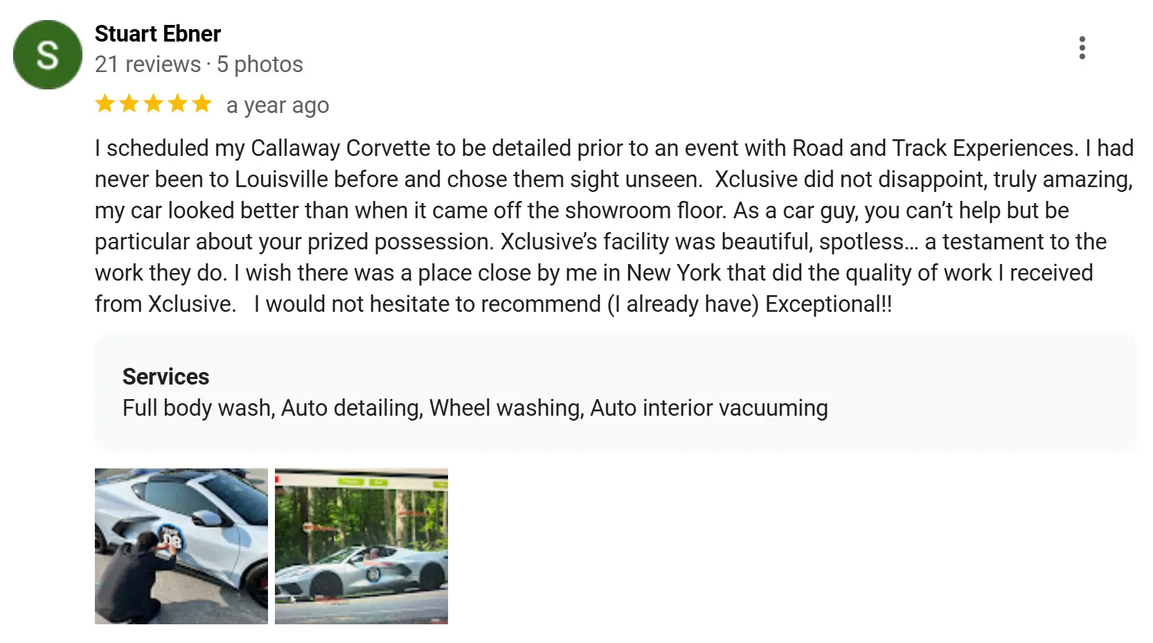 Customer review