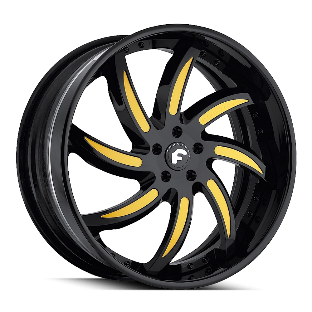 Black with Yellow Accent