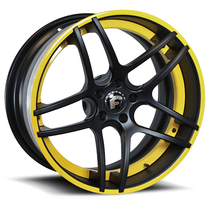 Matte Black with Yellow Accent
