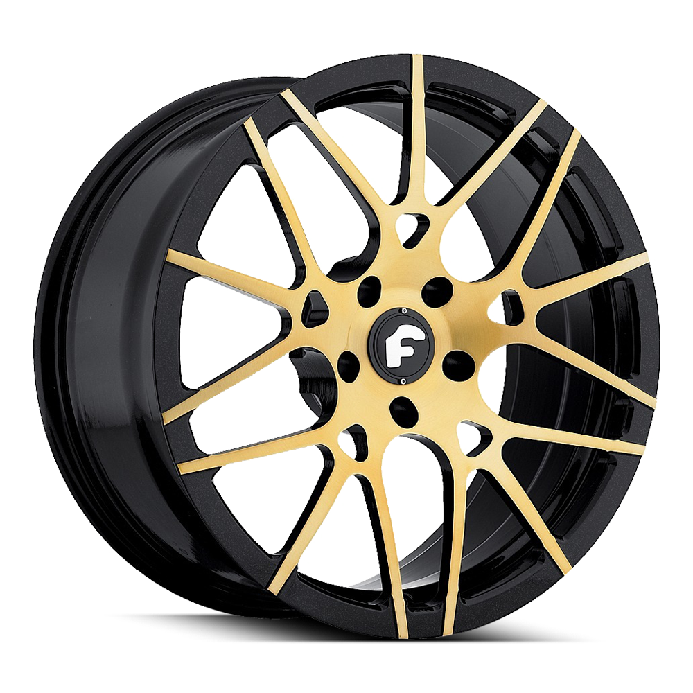 Matte Black with Gold Accents