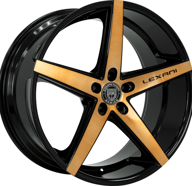 Black with Brushed Bronze